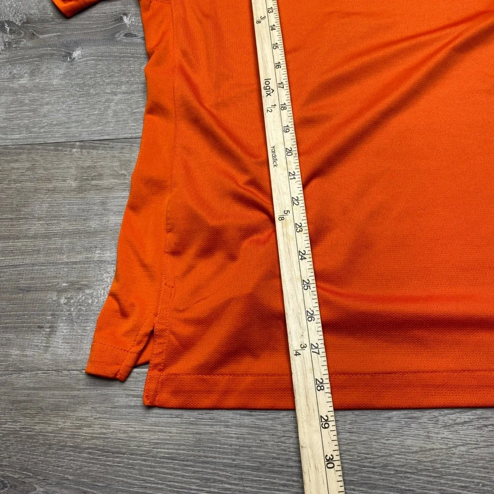 Nike Shirt Clemson Tigers Polo Mens S Orange Dri-FIT Polyester NCAA Golf Fan - Picture 8 of 8
